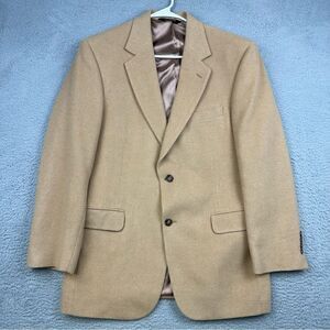 Jos A Bank Blazer Mens 40R Beige Camel Hair 2 Button Sports Coat Business Casual